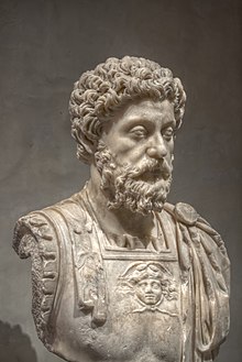 Marble bust of Marcus Aurelius